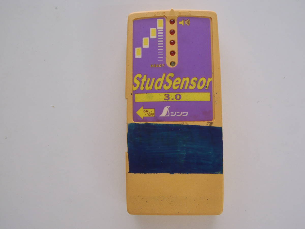 間柱探知機・StudSensor　スタッドセンサー3.0_会社名をブルーで消しました