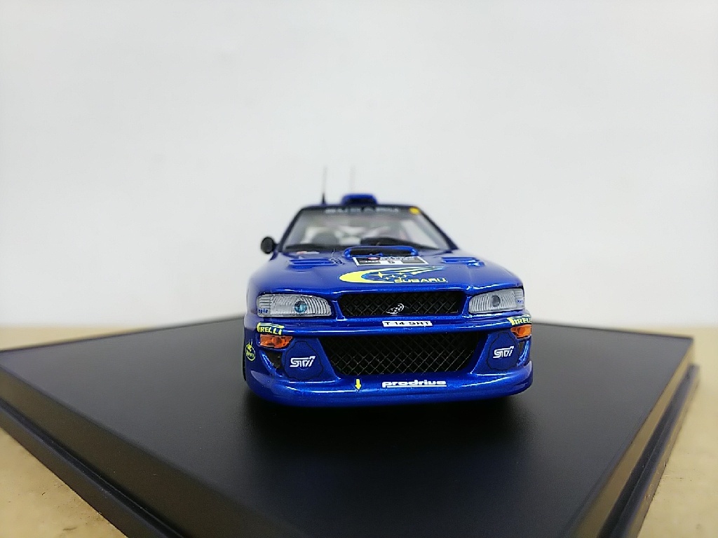 ■ Trofeu 1/43 SUBARU IMPREZA WRC 99 Burns/ Reid 1st RAC 99 ブルー スバルインプレッサ ラリーモデルミニカー_画像2