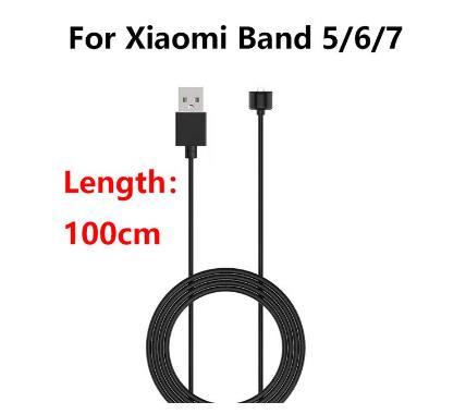 【２本セット】Xiaomi Smart Band 7 6 5 Cable スマートウォッチ 充電器 充電 1m USB ケーブル Mi Band5 / Band6 / Band7 /対応