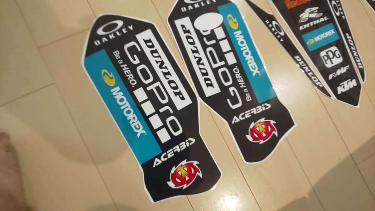 KTM EXC-F EXC XC-W SX 125 150 250 350 Red Bull decal set Gopro 2020-2023