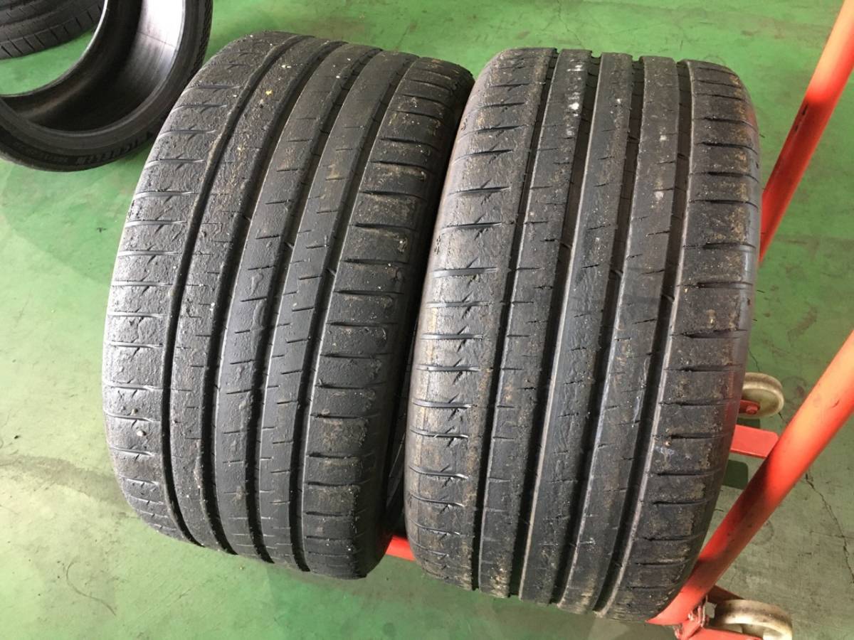 x435-3-6 ☆305/35R20 ミシュラン パイロットスポーツ４S 中古2本 2022/2021年製 ほぼ新品溝♪♪　 k60_画像1