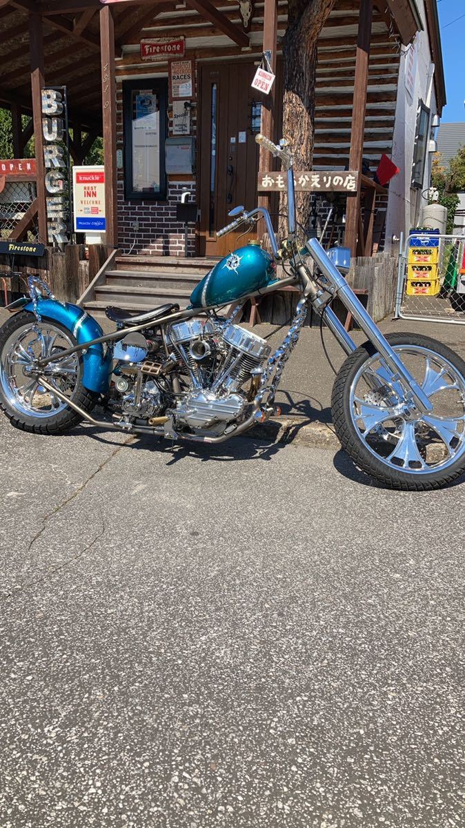 【美車】ハーレー パンヘッド チョッパー HARLEY PANHEAD、ハーレーカスタム、チョッパーフルカスタム、ハーレー ショベル ナックル ヘッドの画像1