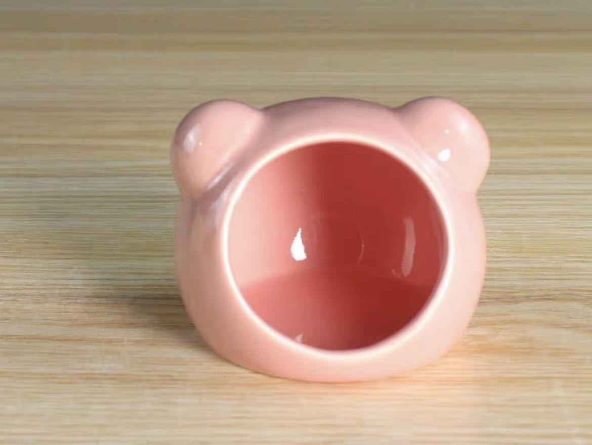  hamster small animals house ceramics . house bear pink 