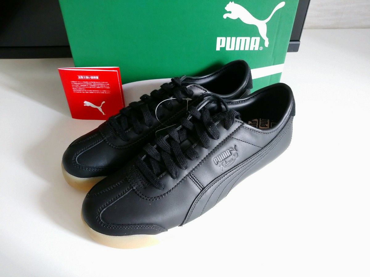 28cm 黒 392432 PUMA Roma Leather プーマ ローマ レザー