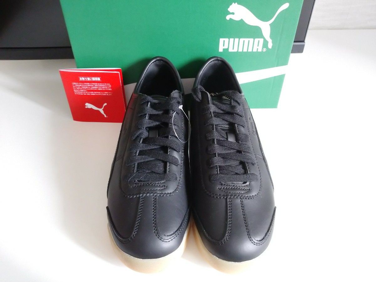 28cm 黒 392432 PUMA Roma Leather プーマ ローマ レザー