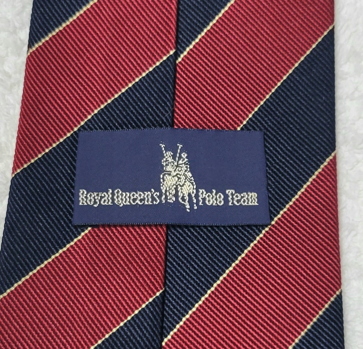  Royal Queen z Polo team Royal Queen s Polo Team silk necktie 