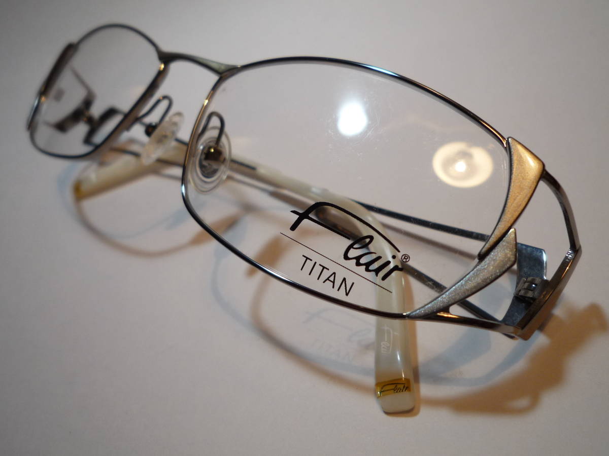 39210 Flair/フレアー 軽量TITAN 眼鏡フレーム 日本製 未使用_画像1