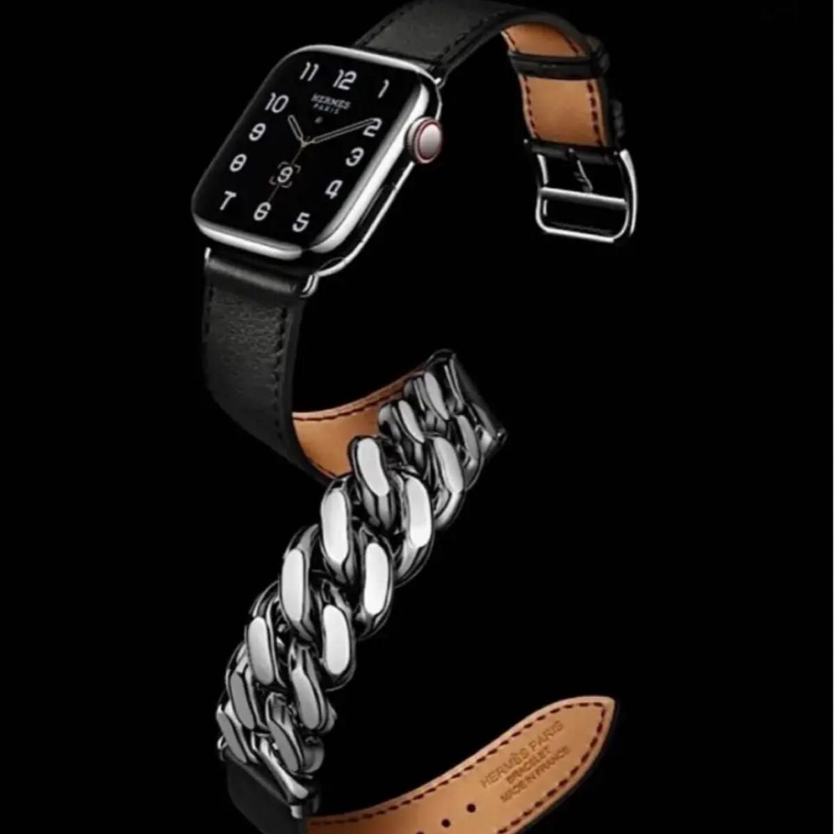 Apple Watch Hermèsグルメット・ドゥブルトゥールレザーストラップ