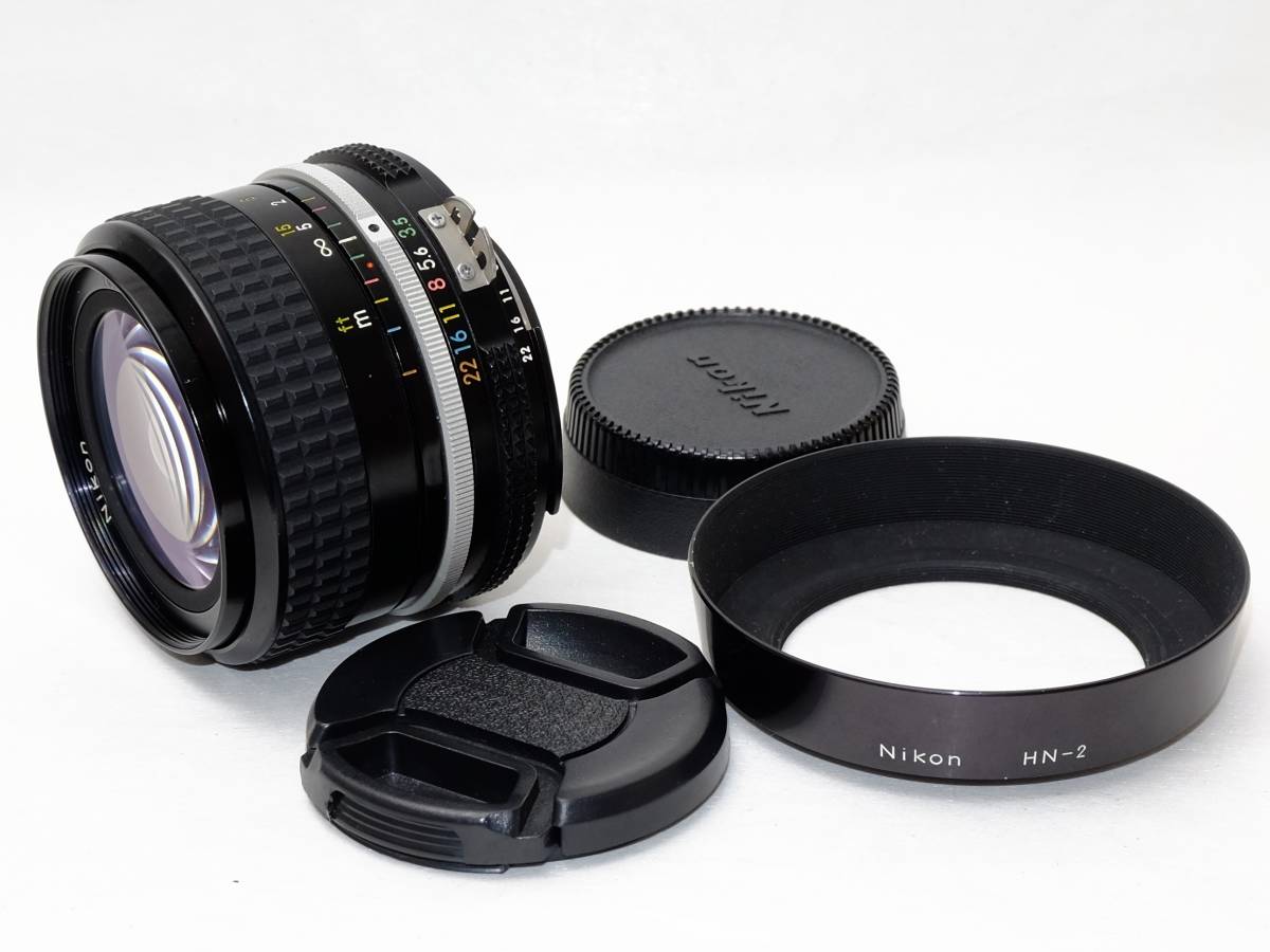 絶妙なデザイン F3.5 28mm ニッコール 美品 ニコン Ai Nikon 付 フード