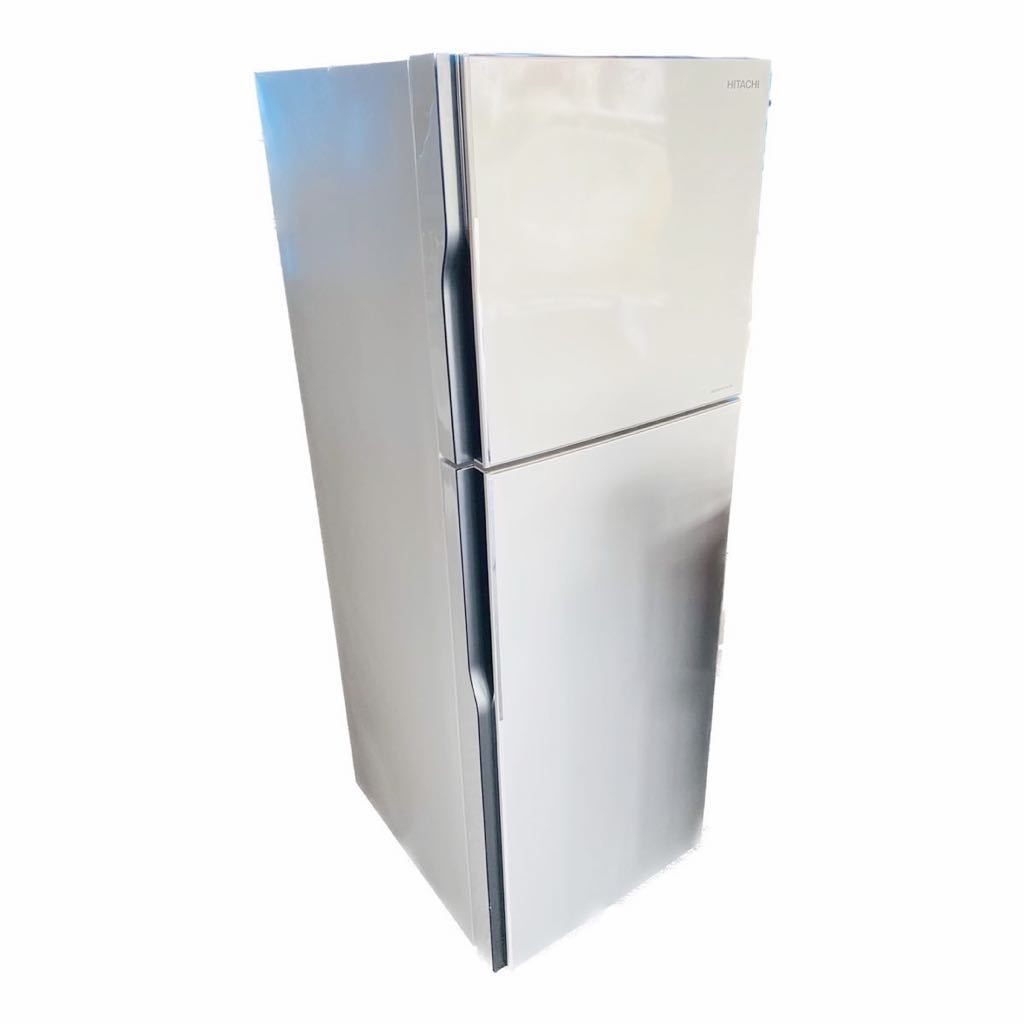 動作良好 日立 ノンフロン冷凍冷蔵庫 R-23JA(S) 230L 2019年製 2ドア スリム幅54cm インバーター制御