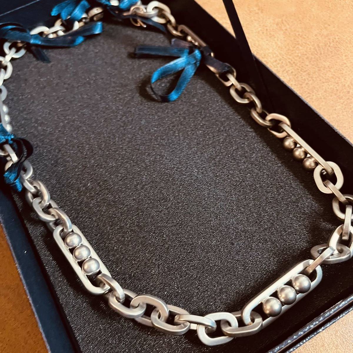 PRADA chain jewels プラダ チェーンネックレス シルバー アクセサリー 新品 正規店購入品_画像2