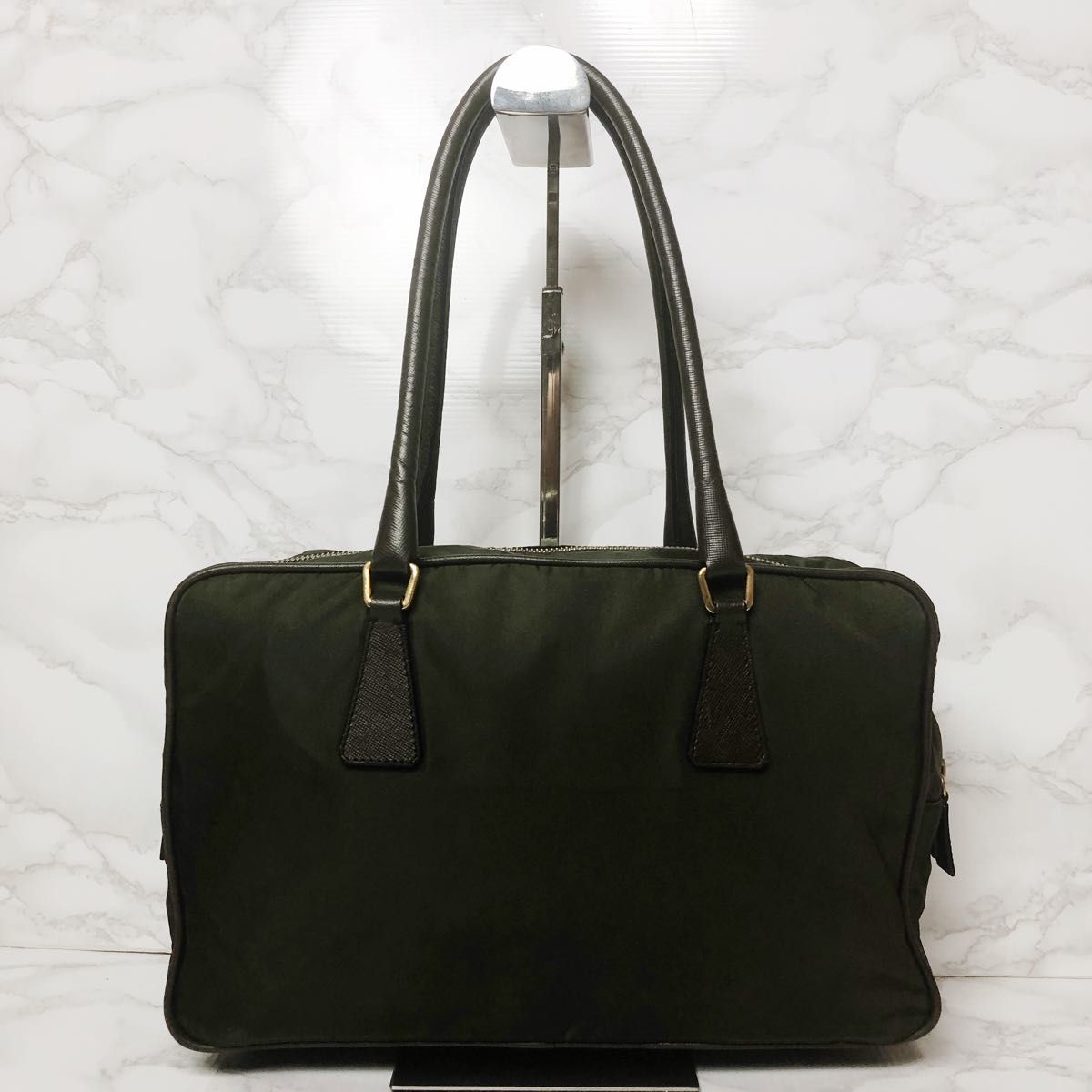 PRADA プラダ トートバッグ 肩掛け 金枠三角ロゴ|Yahoo!フリマ PRADA プラダ トートバッグ 肩掛け 金枠三角ロゴ|Yahoo!フリマ