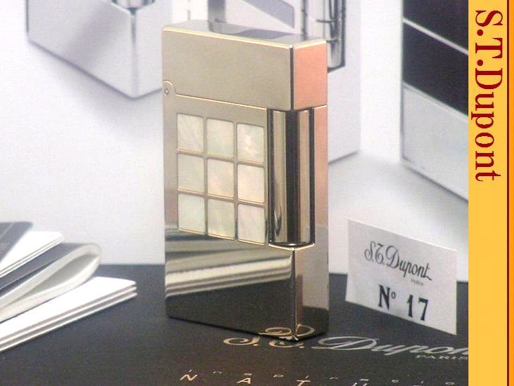 2024最新のスタイル 【 激レア 未使用品 】S.T.Dupont 限定ナチュールコレクション ライン2 ガスライター 限定マザー・オブ・パール◆煙草! デュポン 喫煙具 デュポン