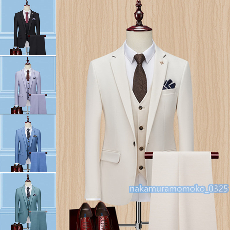 スーツ メンズ ビジネススーツス 3ピーススーツ スー フォーマルススーツ カジュアルスーツ 洗える 通勤 結婚式M~4XL/23tqx28