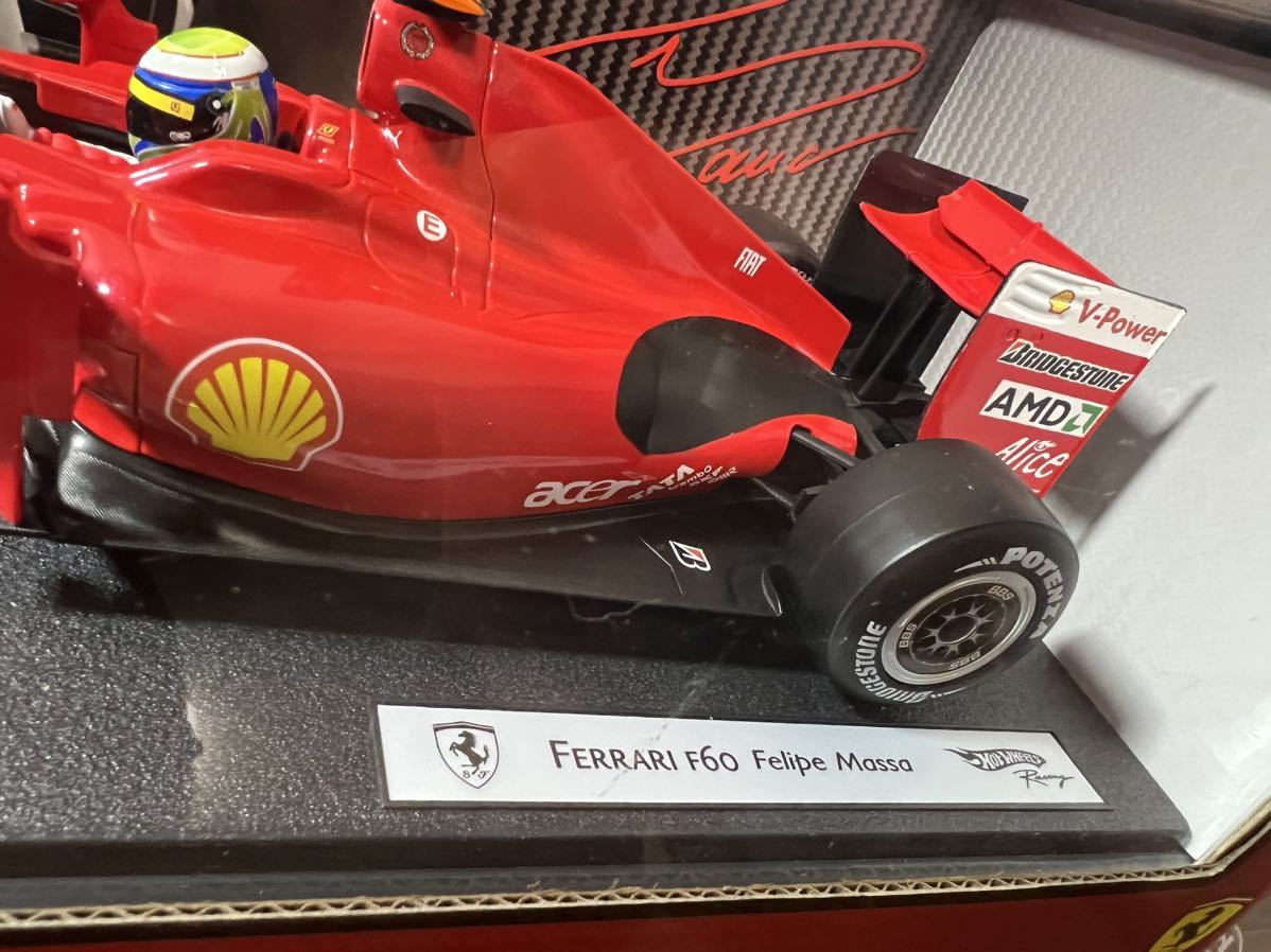 ホットウィール　マテル F1 1/18 フェラーリF60 F2007 2台セットフェリペ・マッサ Felipe Massa HOT Wheels Racing ミニカー