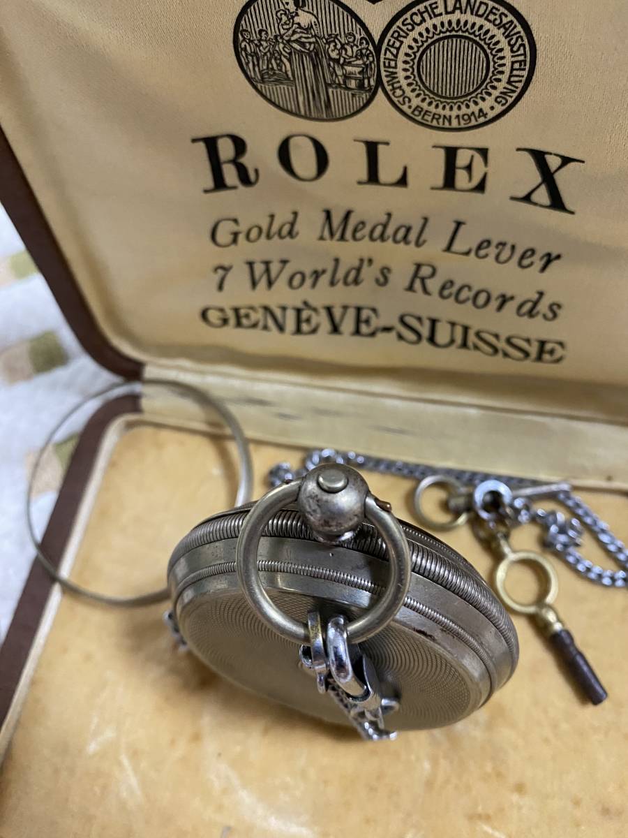 ROLEX　ロレックスの古いケース付き　アンティーク懐中時計_画像5