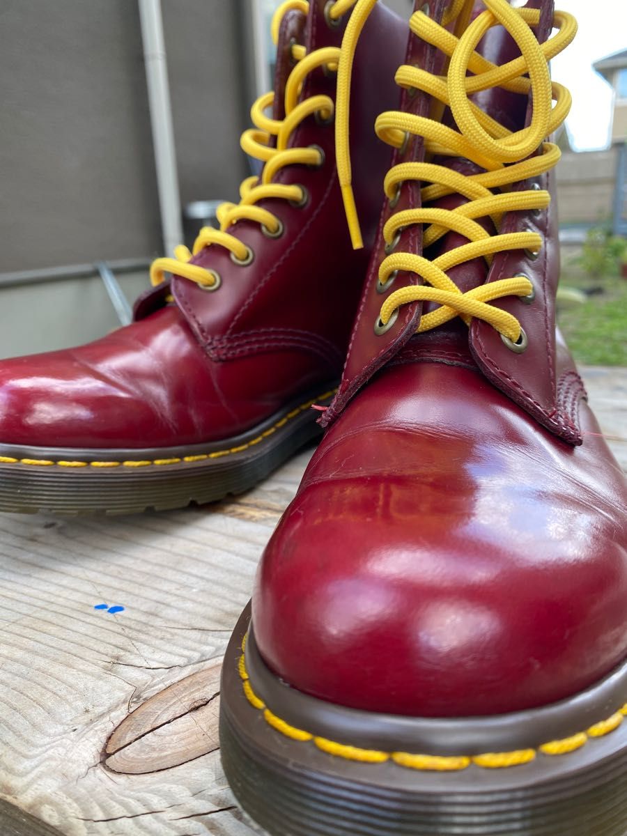 あすつく】 Dr.Martens 8ホールブーツ チェリーレッド UK6 ブーツ