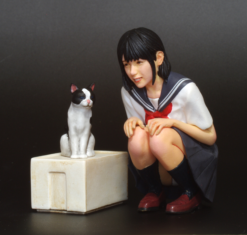 # youth young lady 4# marks lieIT# resin kit * painted final product # cat #1/20# free shipping #