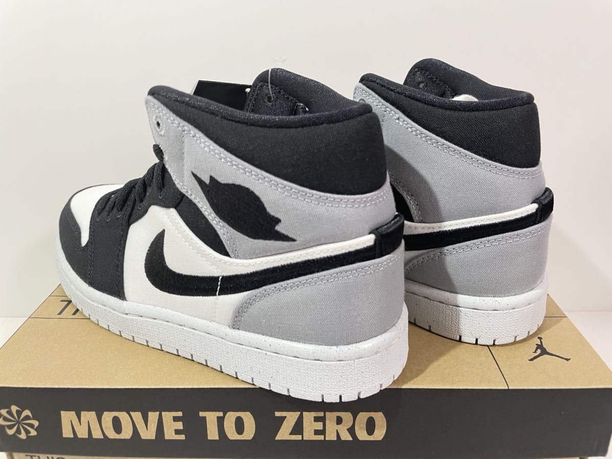 【送料無料】【新品】24㎝　Nike WMNS Air Jordan 1 Mid SE ナイキ ウィメンズ エアジョーダン1 ミッド SE ライトスチールグレー_画像4