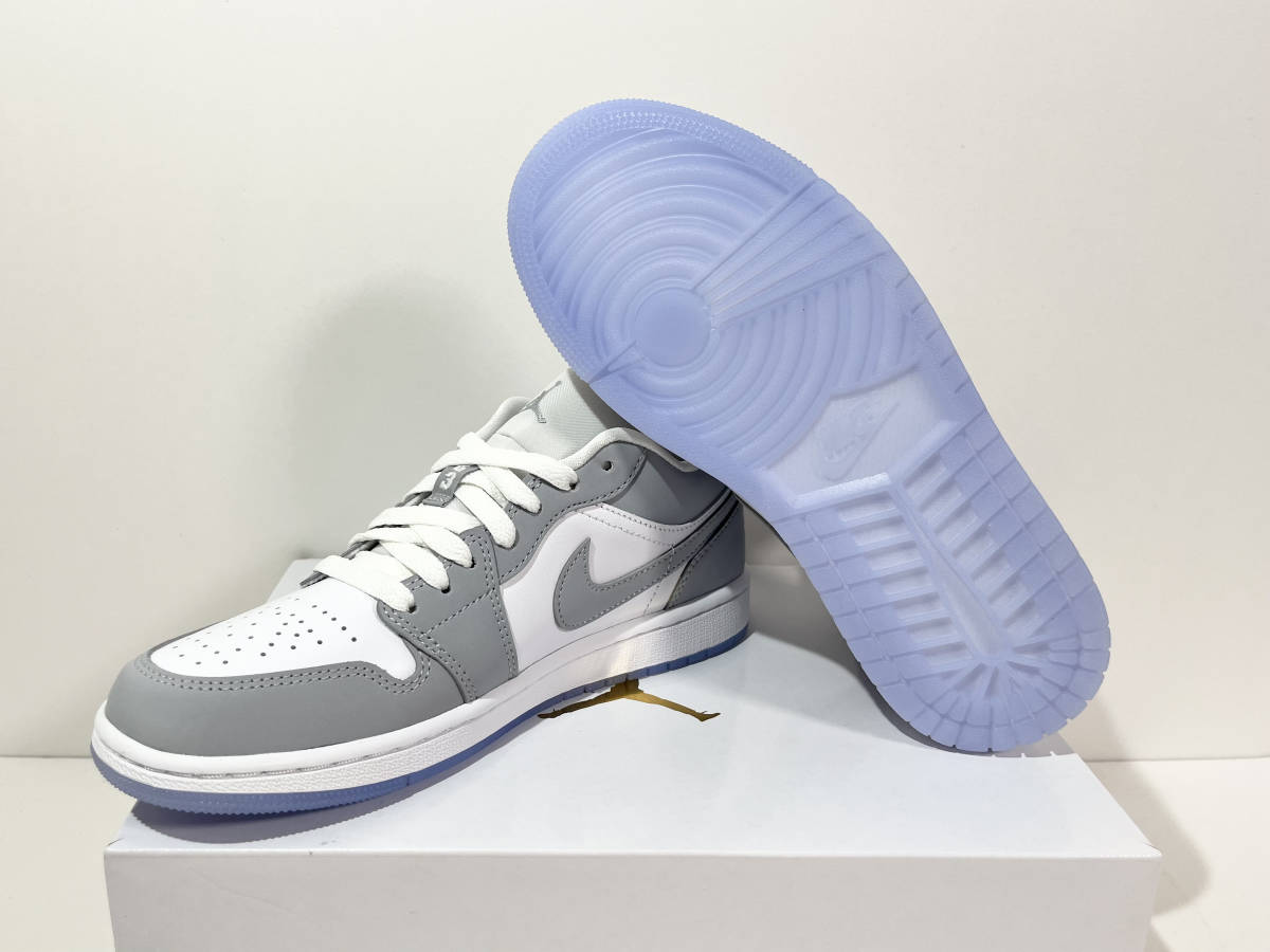 新品】24 5cm NIKE WMNS AIRJORDAN1 LOW WOLF GREY ナイキ ウィメンズ