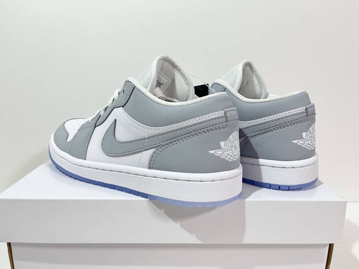 【送料無料】【新品】24.5cm NIKE WMNS AIRJORDAN1 LOW WOLF GREY　ナイキ ウィメンズ エアジョーダン1ロー　ウルフグレー_画像4