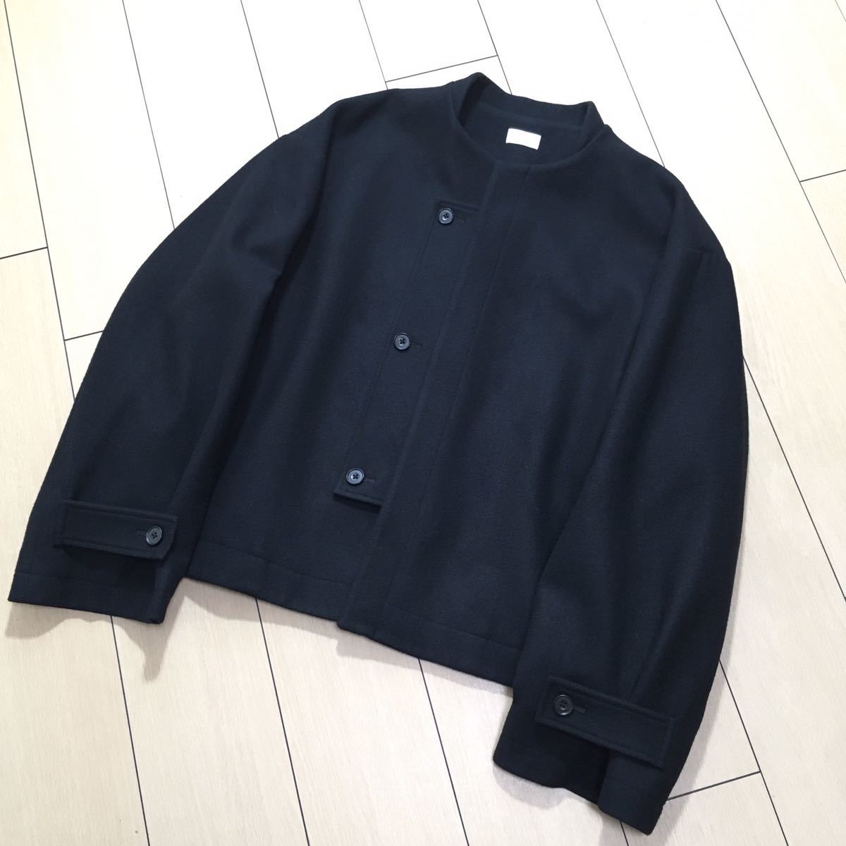 絶妙なデザイン yohji HOMME◇18AW/レイヤードロング/コート/3/ウール