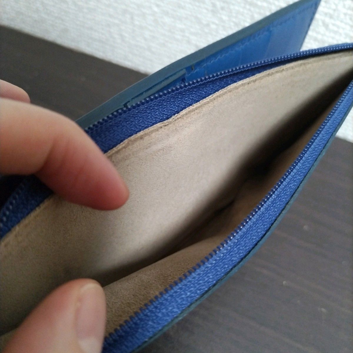 新品 イルビゾンテ 本革 レザー 財布 長財布 ウォレット ブルー ネイビー