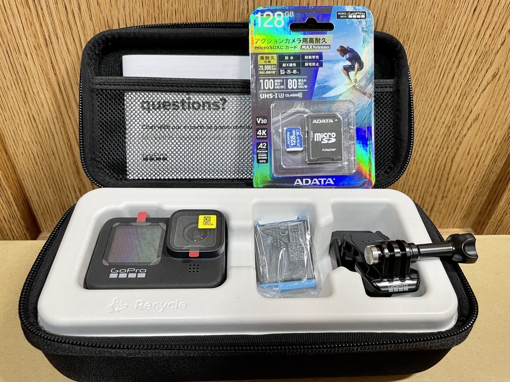 GoPro HERO9 Black CHDHX-901-FW 新品未使用純正ケース新品128GB SD