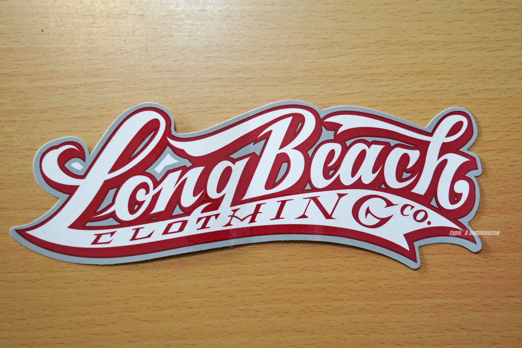 LongBeach Clothingデカール-RED USDM北米JDM Snoop Dogg Nate Dogg Dr.DRE iRepLB Long Beach の画像2