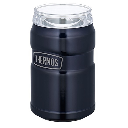 サーモス/THERMOS 真空断熱缶ホルダー ミッドナイトブルー 350ml缶用 2way・保冷保温 ROD-0021(MDB)_画像1