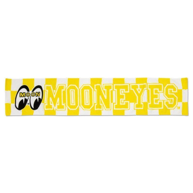 MOON checker muffler towel MOONEYES moon I z postage included 20cm × 115cm outdoor fes face towel . comparatively 