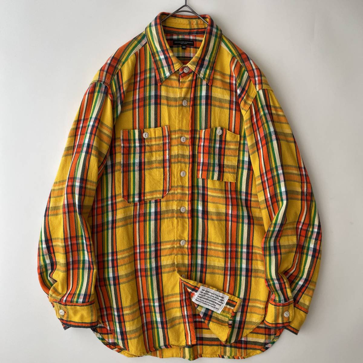 美品】ENGINEERED GARMENTS -Work Shirt Cotton Twill Plaid- size/XS