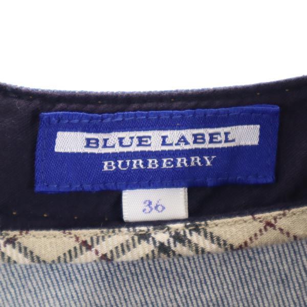 バーバリーブルーレーベル 七分袖 ワンピース 36 BURBERRY BLUE LABEL 三陽商会 レディース 230903_画像8
