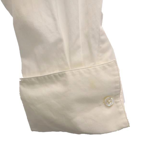 マーガレットハウエル 日本製 オープンカラー 長袖 シャツ 3 ホワイト系 MARGARET HOWELL 開襟 レディース 230909_画像8