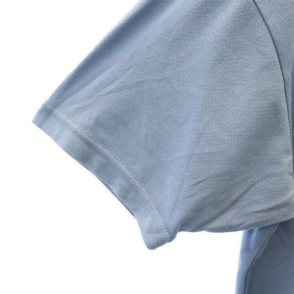 プーマ ロゴ刺繍 半袖 ポロシャツ XO ブルー PUMA ビッグサイズ 鹿の子地 メンズ 230913_プーマ ロゴ刺繍 半袖 ポロシャ 詳細2