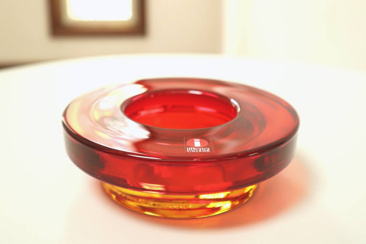 ヴィンテージ Haloハロ キャンドルホルダー REDxYLW Harri