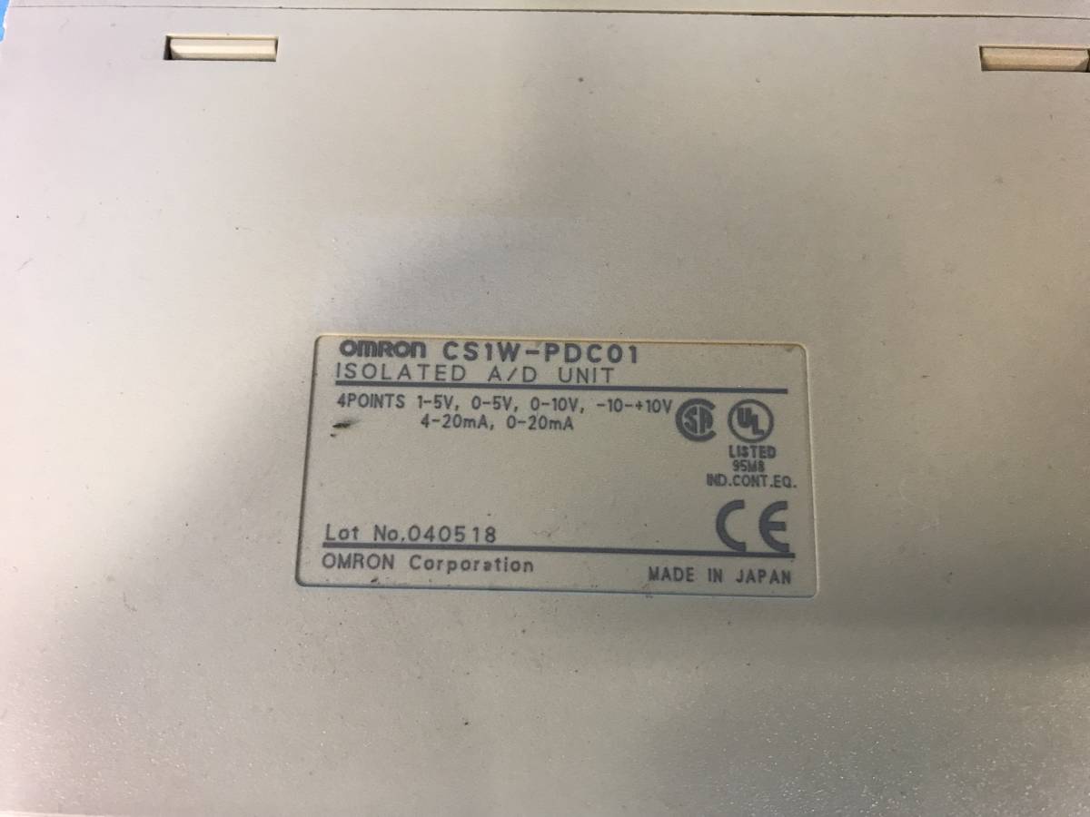 [CK19514] OMRON オムロン CS1W-PDC01 プロセス入力ユニット 動作保証_画像3