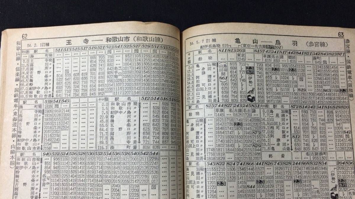 『全国時刻表 1959年6月号 東北線上野黒磯間電化時刻改正』●小冊子付き●日本交通公社●全208P●検)鉄道国鉄新幹線バス路線図_画像4