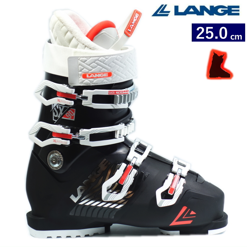 17-18 LANGE SX 90 W [25.0cm pair width 102mm width ] Lange lady's ski boots 2 piece boots 