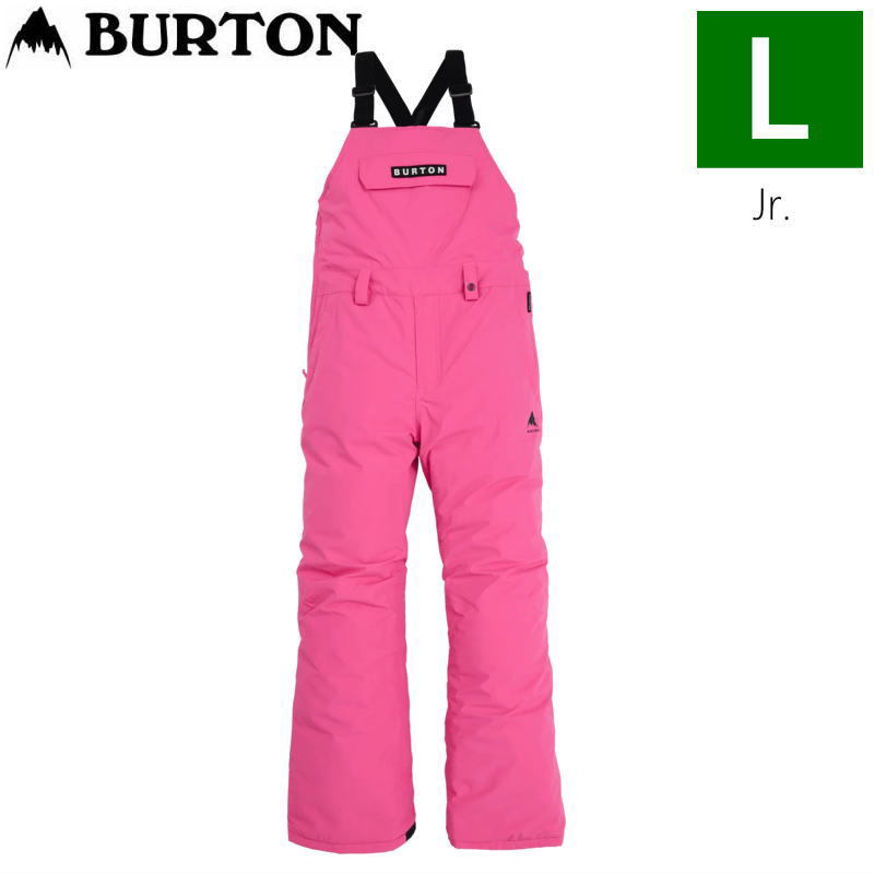 23-24 BURTON KD SKYLAR BIB PNT カラー:FUCHSIA FUSION Lサイズ 子供用 スノーボード スキー パンツ PANT ビブパンツ 日本正規品