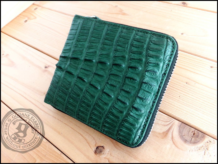 国内在庫】 カイマンクロコワニ革 スーパーSALE☆ゴダン限定 ラウンド