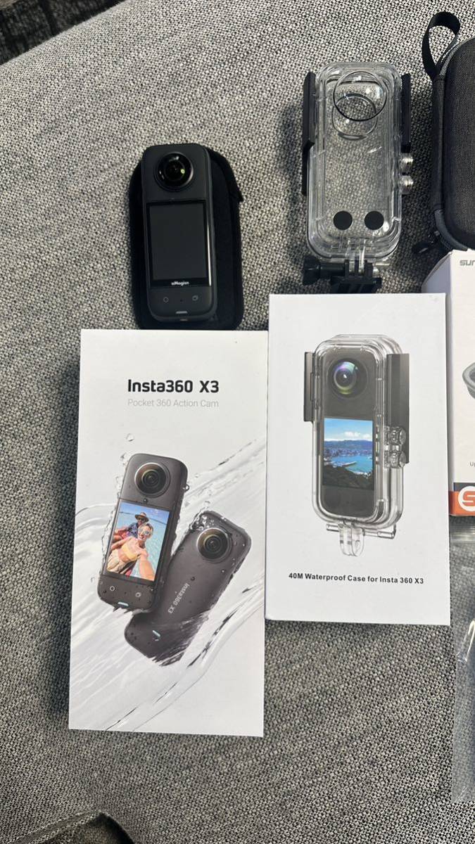 insta360 X3 360°カメラ アクションカメラ アクセサリー多数!(家電