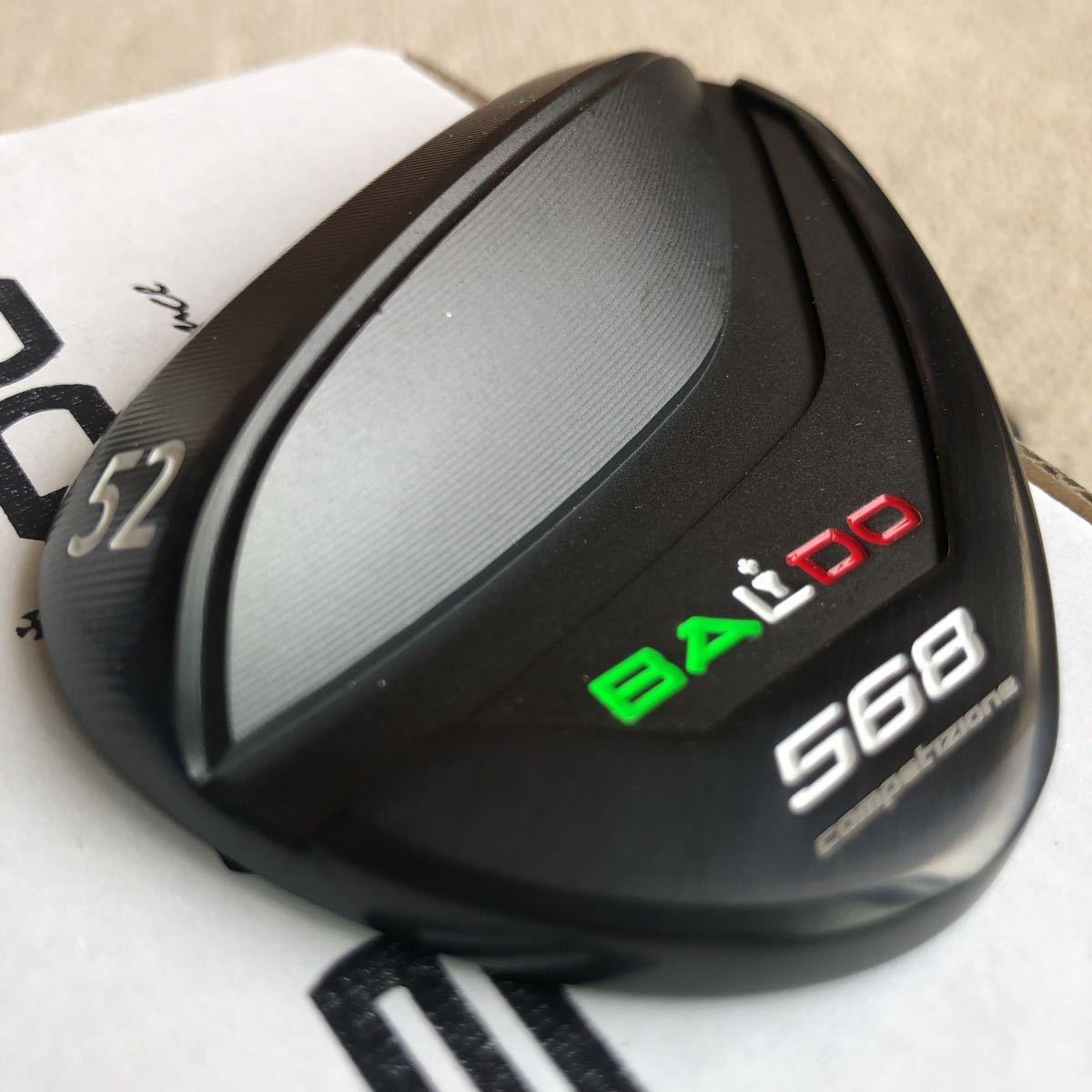 バルド　ウェッジ新製品（2023年モデル)・イタリアカラー加工③★2023BALDO COMPETIZIONE 568 FORGED WEDGE TOUR KNIGHT 　52度　美品★YM_画像1