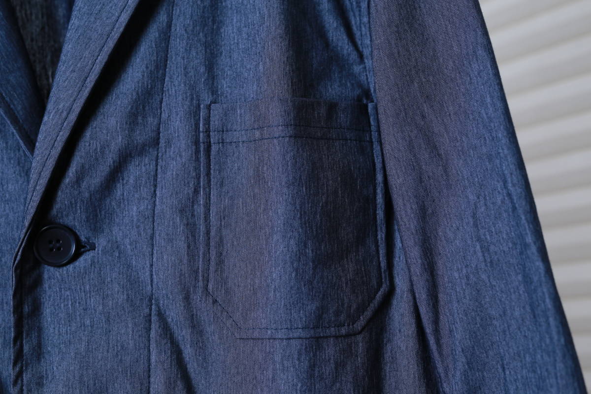 ★日本製Spinner Bait スピナーベイト 薄手ジャケット　　古着ユーズド男性メンズ42服中古青ブルー上着トップスSM_画像5