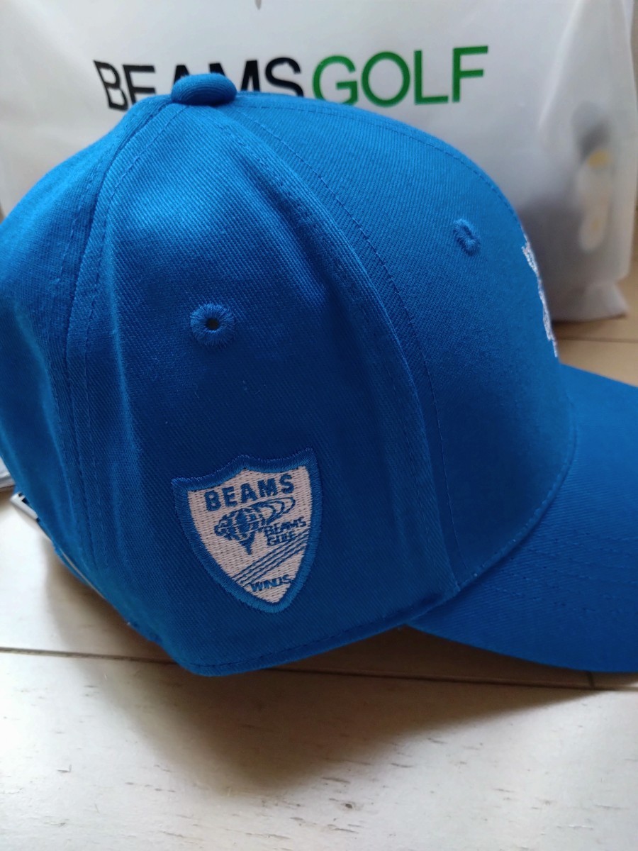 新品国内正規　BEAMS GOLF　ビームスゴルフ/ タラッティ キャップ上品な印象の定番キャップ　ブルー_画像4