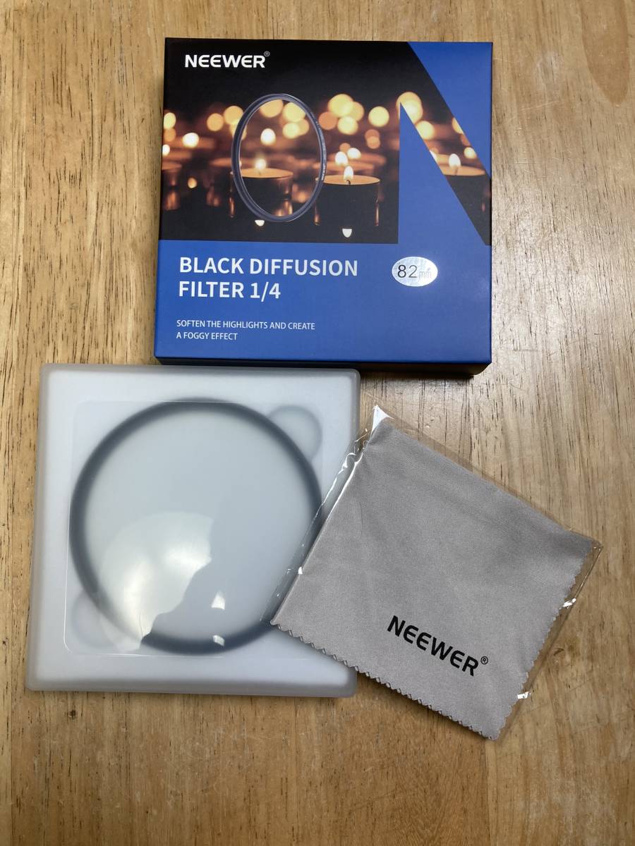 NEEWER ブラック ディフュージョン フィルター Black Diffusion Filter 1/4 82mm 未使用品 (ブラックミストフィルター) 送料込み_画像1