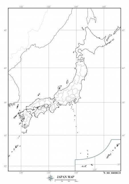 【3枚入り】白地図 日本地図 3点セット B2サイズ [nchizu-b2]の画像4