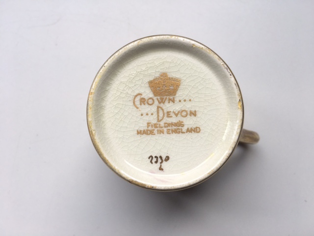 【ビンテージ品・アンティーク品】　CROWN DEVON/クラウン デヴォン/クラウン デボン　カップ&ソーサー　洋食器　MADE IN ENGLAND