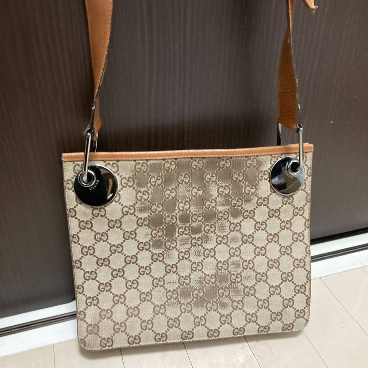 GUCCI グッチ GGキャンバス ショルダーバッグ ハンドバッグ ワン