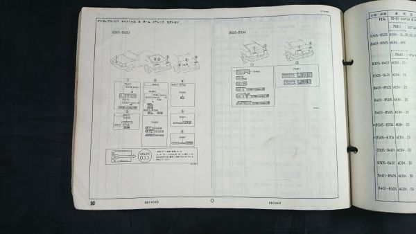 【ジャンク扱い現状品】『TOYOTA(トヨタ) カローラレビン E-AE85,86系 保存版 車検・外装 パーツカタログ '83.5-'87.4』1997年2月初版_画像9